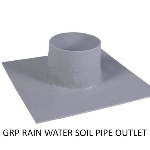 GRP Rain Water Soil Pipe Outlet 80mm