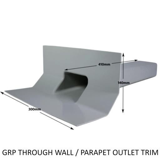 GRP Through Wall / Parapet Outlet Trim